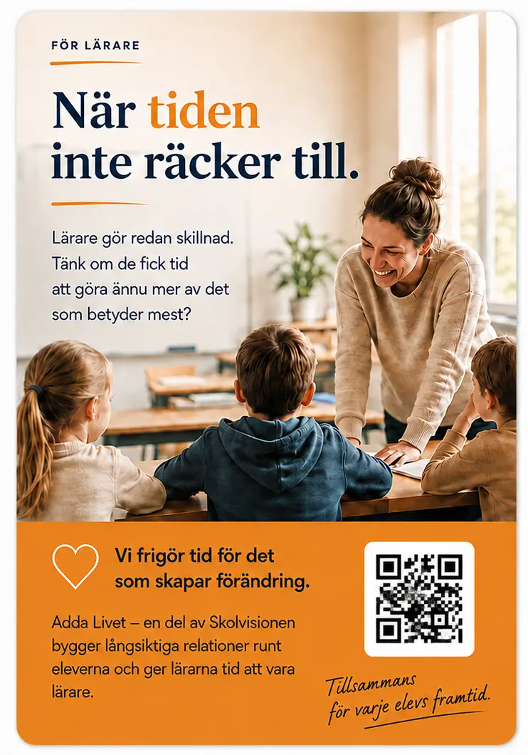Framsidan av kortet För lärare – när tiden inte räcker till